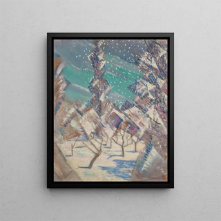 The Four Seasons Winter - Christopher R. W. Nevinson — framed artwork on a wall