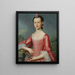 Portrait of Miss Bache - Christopher Steele — framed artwork on a wall