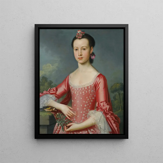 Portrait of Miss Bache - Christopher Steele — framed artwork on a wall