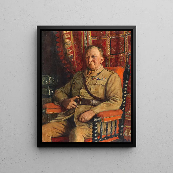 Portrait of Colonel Sir Thomas Berry Cusack-Smith, 5th Baron - Christopher Williams — framed artwork on a wall