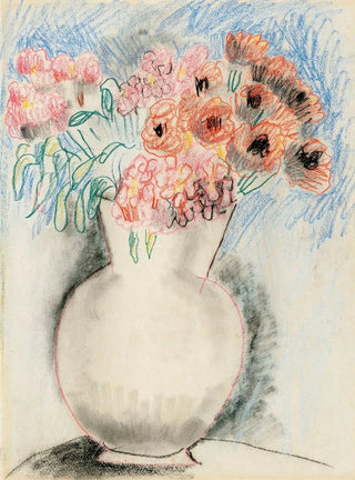 Flowers roses dans un vase - Christopher Wood — artwork view