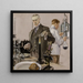 Chronométrage d'une expérience, illustration de publicité Howard Watch - Frank Xavier Leyendecker — framed artwork on a wall