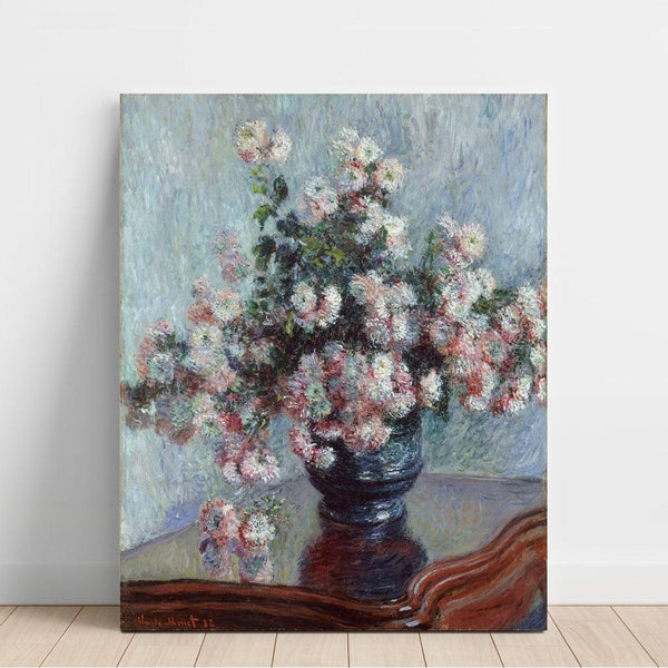 Reproduction of the painting Chrysanthemums Painting - Claude Monet