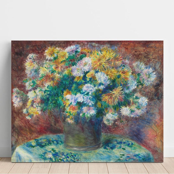 Reproduction of the painting Chrysanthemums - Pierre-Auguste Renoir