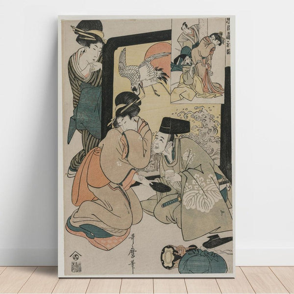 Reproduction of the painting Chushingura Painting, Act I of the Loyalty Warehouse - Kitagawa Utamaro