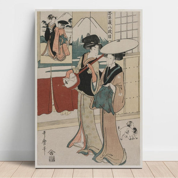 Reproduction of the painting Chushingura Painting - Act VIII of the Treasure of Loyalty - Kitagawa Utamaro