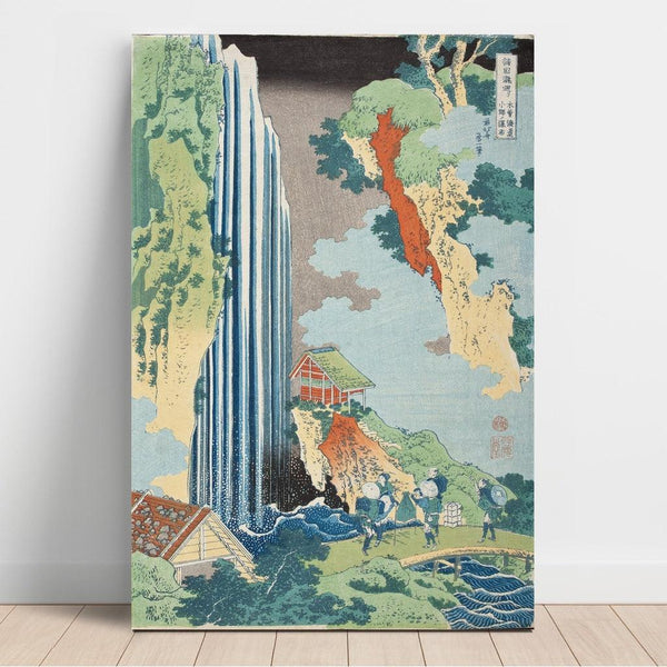 Reproduction of the painting of Chutes d'Ono sur le Kisokaidō - Katsushika Hokusai