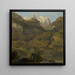 Chutes de Reichenbach et le Wetterhorn - Jakob Christoph Miville — framed artwork on a wall