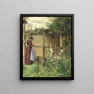 There Was a Woman in the Country - Cilius Andersen — framed artwork on a wall
