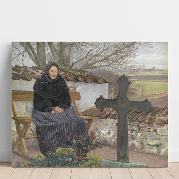 Reproduction of the painting Cemetery of Fløng - Laurits Andersen Ring