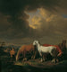 Cinq chevaux de labour - Johann Baptist Dallinger von Dalling — artwork view