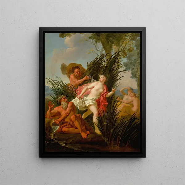 Alphée Pursuing Arethusa - Circle of Antoine Coypel — framed artwork on a wall