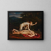 Venus mourning the death of Adonis - Circle of Baron Pierre-Narcisse Guérin — framed artwork on a wall