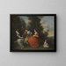 an elegant company sitting outdoors making music - Cercle de Bonaventure de Bar — framed artwork on a wall