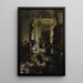 Rebellion at the monastery - Eugenio Lucas Velázquez Circle — framed artwork on a wall