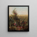 Wildflowers in a Vast Landscape - Circle of Fidelia Bridges — framed artwork on a wall