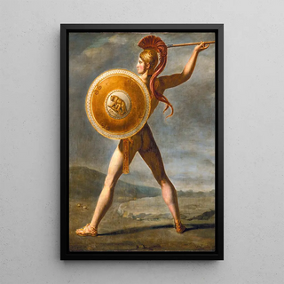 Reproduction of the painting Roman Warrior Painting - Circle of Jacques-Louis David