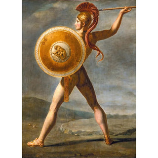 Reproduction of the painting Roman Warrior Painting - Circle of Jacques-Louis David