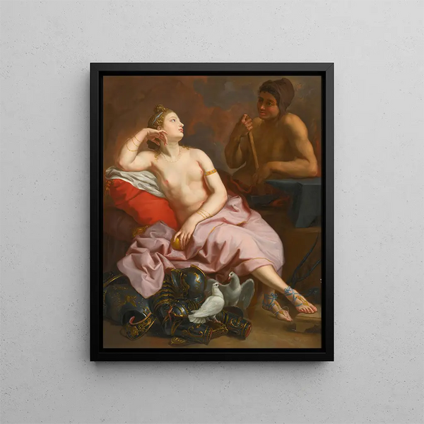 Venus in Vulcan's forge - Circle of Jean-Simon Berthélemy — framed artwork on a wall