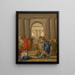Saint Pierre guérissant le paralytique à la porte du Temple - Cercle de Nicolas Vleughels — framed artwork on a wall