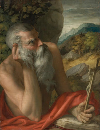 Saint Jerome Painting - Circle of Parmigianino — artwork view