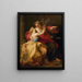 Allegory of Peace and Justice - Circle of Pompeo Batoni — framed artwork on a wall