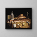 Kitchen Still Life with Fish and Cat - Cercle of Sébastian Stoskopff — framed artwork on a wall