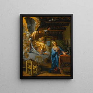 L'Annonciation - Cercle d'Adam Elsheimer — framed artwork on a wall