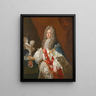 Portrait of Antoine Nompar de Caumont Duke of Lauzun - Cercle d'Alexis-Simon Belle — framed artwork on a wall
