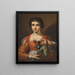 Portrait of a Girl - Circle of Antiveduto Grammatica — framed artwork on a wall