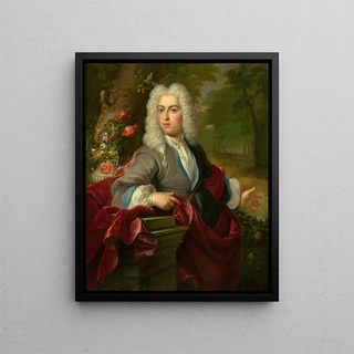 Portrait of a Man - Circle of Arnold Boonen — framed artwork on a wall