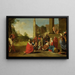 L'adoration des mages - Cercle de Bartholomeus Breenbergh — framed artwork on a wall