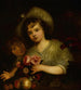 Children with flowers, fruits, and a parrot - Circle of Carel de Moor — artwork view
