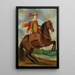 Horse portrait painting of Cardinal Infant Ferdinand of Austria - Circle of Caspar de Crayer — framed artwork on a wall