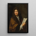 Portrait of François Michel Le Tellier, Marquis of Louvois - Circle of Charles Le Brun — framed artwork on a wall