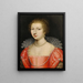 Portrait of a Lady - Circle of Claude Druet — framed artwork on a wall
