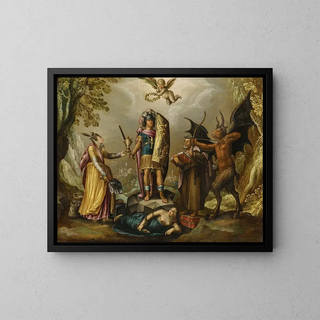 The Christian soldier - Circle of David Vinckboons — framed artwork on a wall