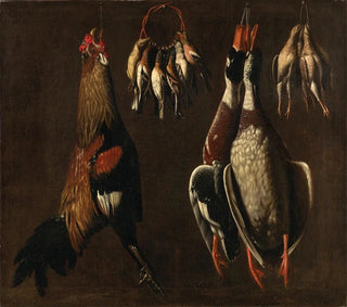 Bird Still Life Painting - Evaristo Baschenis Circle — artwork view