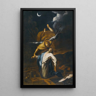 L'Agonie dans le jardin - Cercle de Francesco Cairo — framed artwork on a wall