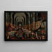 The Feast of Balthazar - Circle of Frans Francken the Younger — framed artwork on a wall