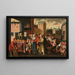 Les Sept Actes de Charité - Cercle de Frans Francken le Jeune — framed artwork on a wall