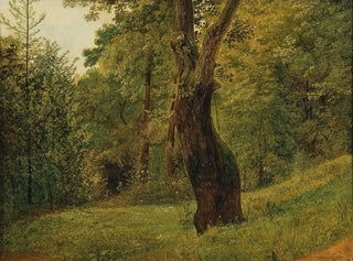 a Tree at the Edge of the Woods - Friedrich Gauermann Circle — artwork view
