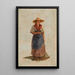 Young woman in costume - Friedrich Gauermann Circle — framed artwork on a wall