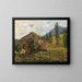 Scene at Mrzsteg - Friedrich Gauermann Circle — framed artwork on a wall