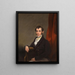 Portrait of a Gentleman - Circle of George Chinnery — framed artwork on a wall