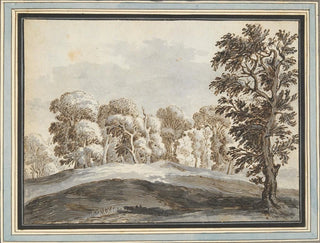 Groupe d'arbres au-delà des collines - Cercle de Gillis Neyts — artwork view