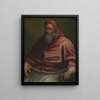 Pope Julius III - Circle of Girolamo Siciolante — framed artwork on a wall