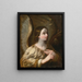 Angel of the Annunciation - Circle of Guido Reni — framed artwork on a wall