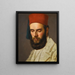 Study of a gentleman's portrait - Circle of Horace Vernet — framed artwork on a wall