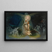 Madonna on lotus petal with angelic figures - Circle of Hugo Höppener Fidus — framed artwork on a wall